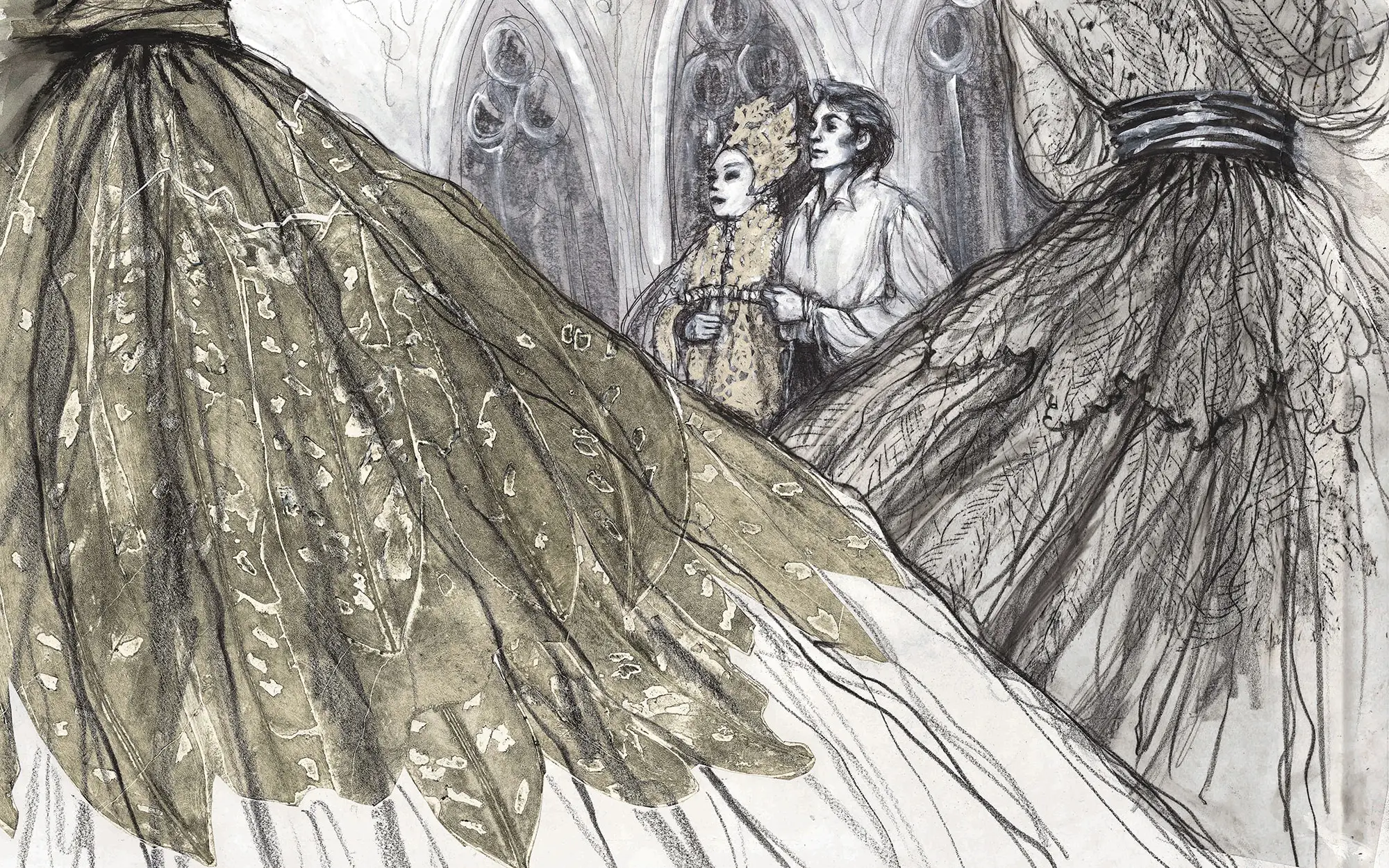 Ballroom scene from Swan Lake