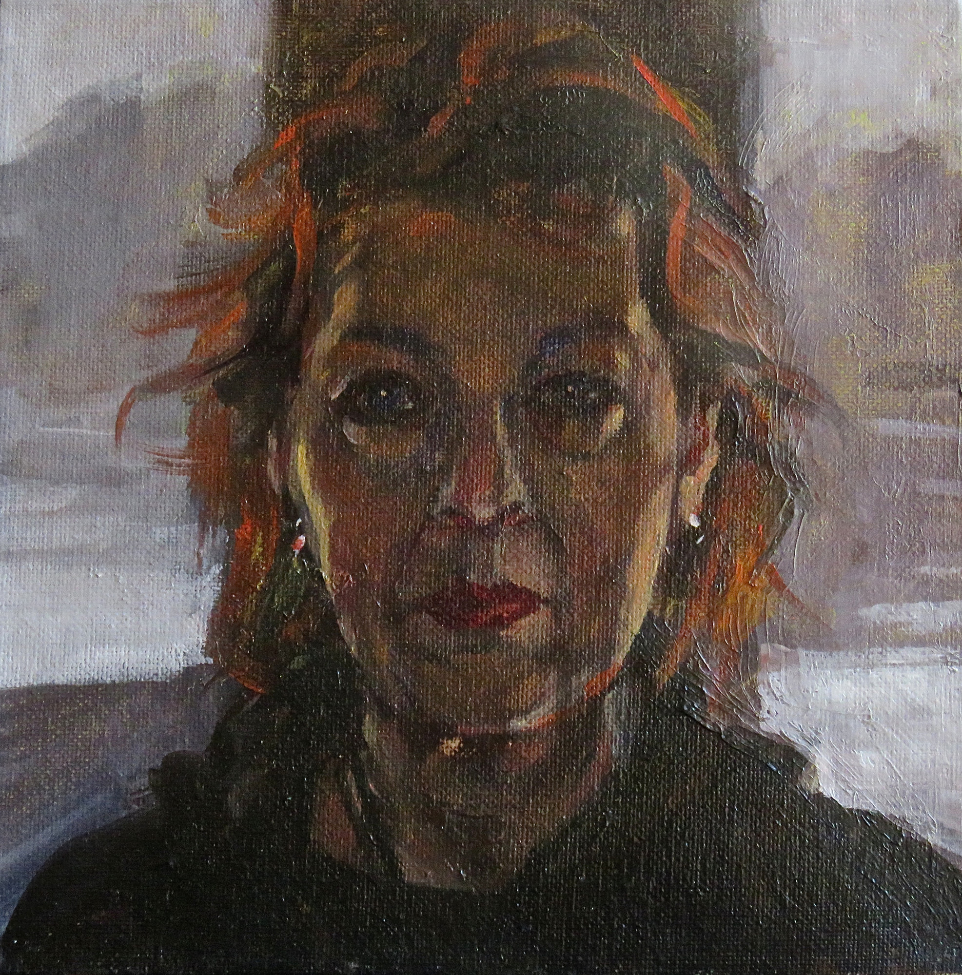 self portrait in oils
